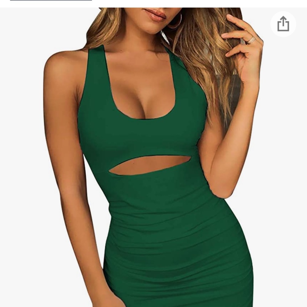 Amazon green body con dress